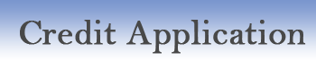 Credit Applcation Form